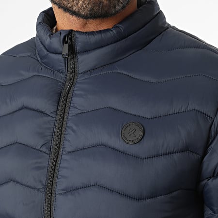 Kymaxx - Chaqueta azul marino