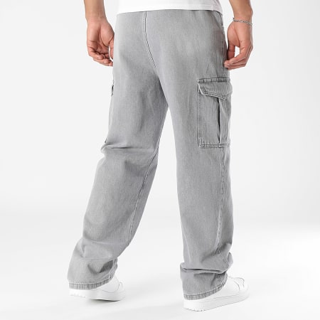LBO Jean Baggy Large Cargo 3574 Denim Gris Clair LaBoutiqueOfficielle