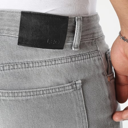 LBO - Vaqueros Baggy Wide Leg Destroy 3575 Denim Gris Claro