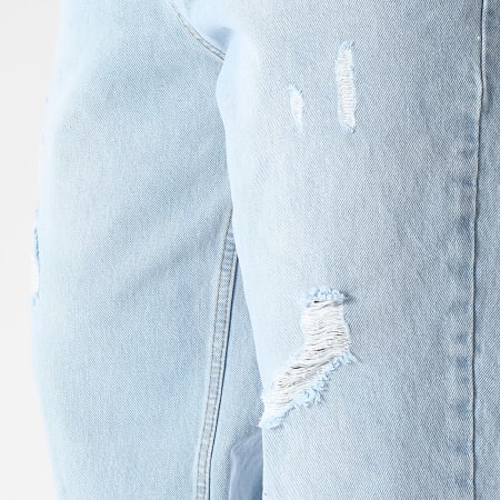 LBO - Jean Baggy Large Avec Destroy 3576 Bleu Denim