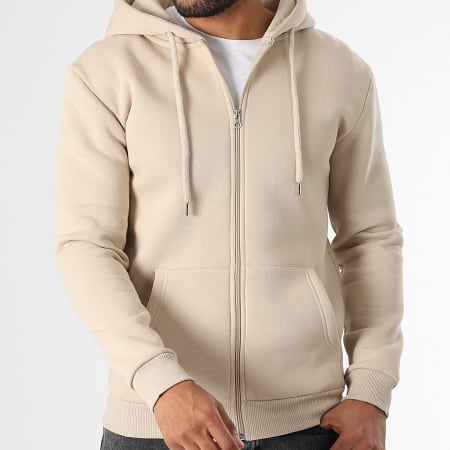 LBO - Sweat Zippé Capuche 3592 Beige