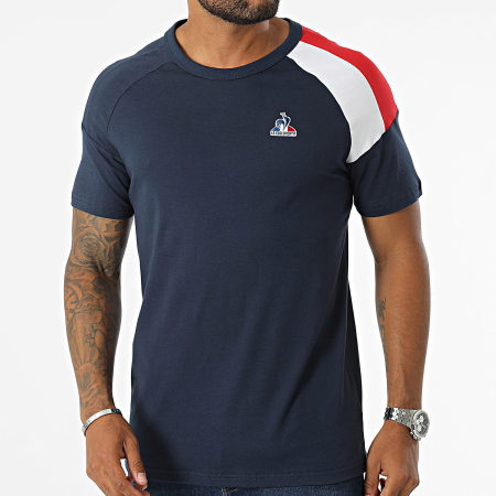 Le Coq Sportif - Tee Shirt Tricolore N4 2423321 Bleu Marine