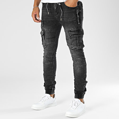 MTX - Zwarte Jean Cargo Broek