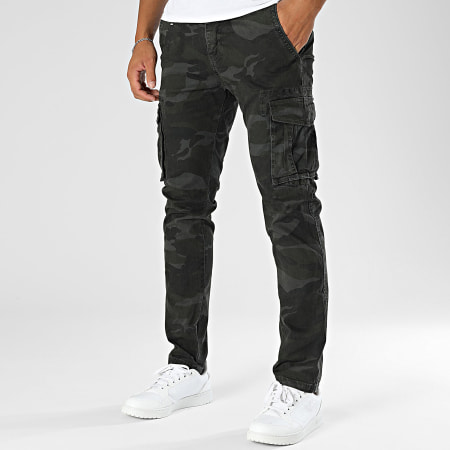 MTX - Pantalón Cargo Camuflaje Gris Negro