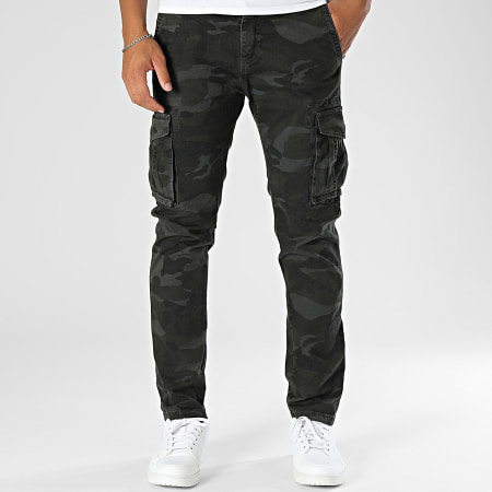 MTX - Pantalón Cargo Camuflaje Gris Negro