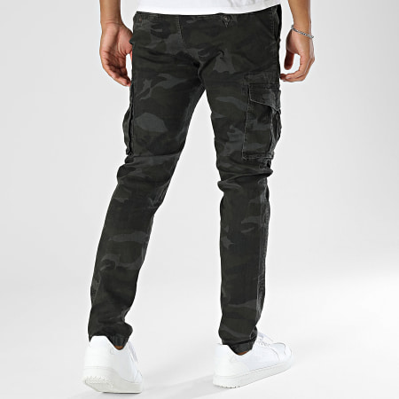 MTX - Pantalón Cargo Camuflaje Gris Negro