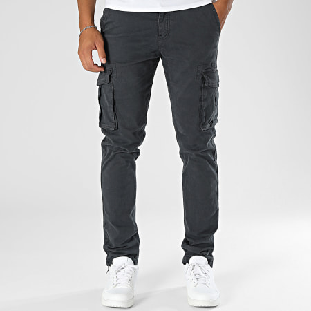 MTX - Pantalones Cargo Gris Carbón