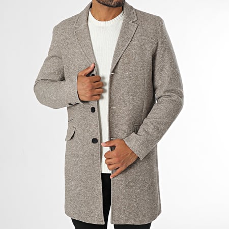 Only And Sons - Cappotto Julian King 22016665 Taupe Chiné