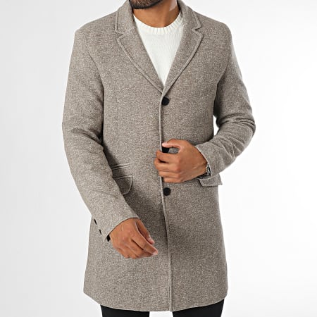 Only And Sons - Cappotto Julian King 22016665 Taupe Chiné