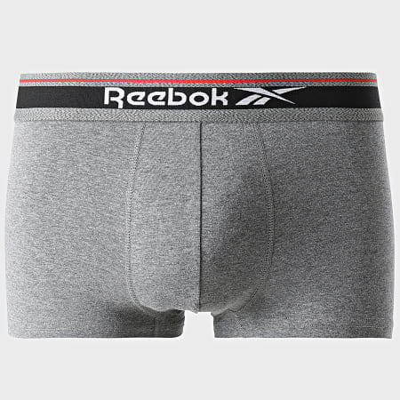 Reebok - Lot De 5 Boxers 15039 Noir Blanc Gris Chiné