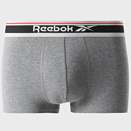 Reebok - Set di 5 boxer 15039 nero bianco grigio erica