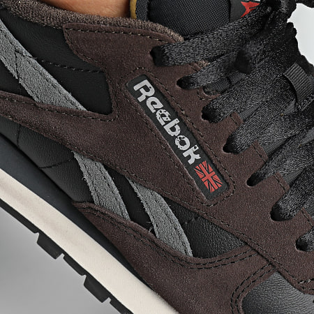 Reebok - Classic Leather Sneakers 100201111 Negro Marrón Gris 5