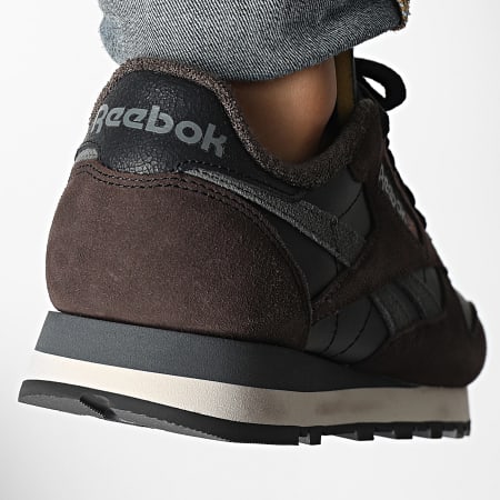 Reebok - Classic Leather Sneakers 100201111 Negro Marrón Gris 5