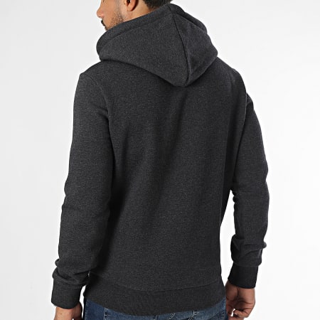 Superdry - Sudadera con capucha Neon Vintage Logo Graphic M2013704A Charcoal Heather Grey