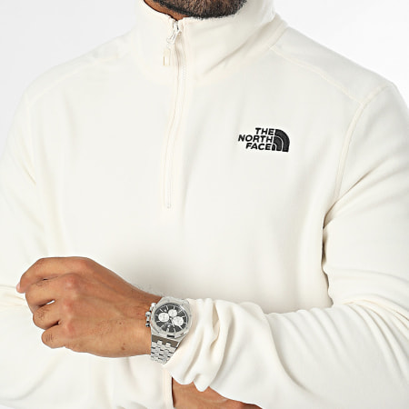 The North Face - Set van 2 Glacier A855W Zwart Beige Fleece Zip Neck Sweatshirts