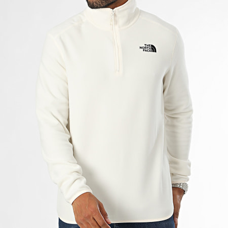 The North Face - Lote de 2 sudaderas Glacier A855W Negro Beige Fleece Zip Neck