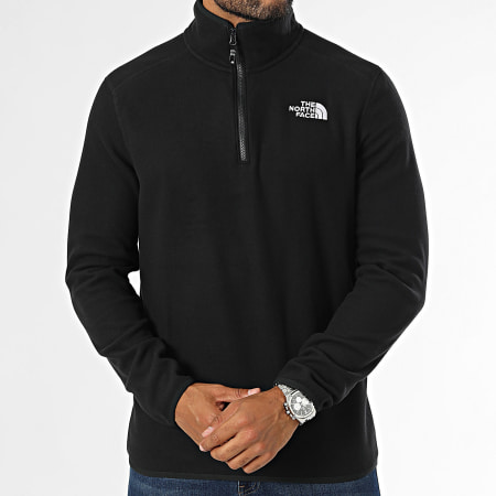 The North Face - Set van 2 Glacier A855W Zwart Beige Fleece Zip Neck Sweatshirts