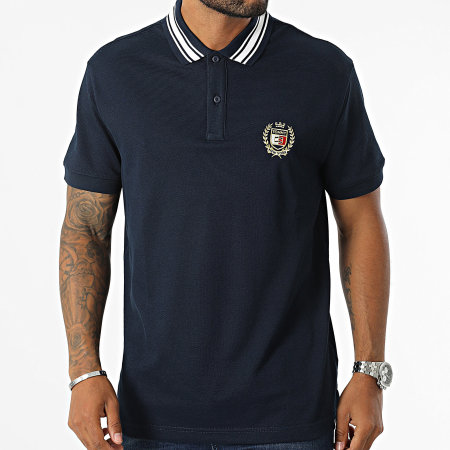 Tommy Jeans - Polo Varsity a manica corta 9624 Navy Gold