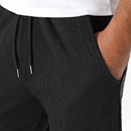 Jogging uni en maille piquée - Noir - Grandes tailles - Homme - 17.55