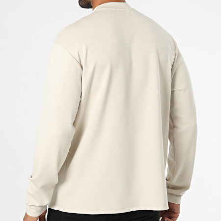 Uniplay - Tee Shirt Manches Longues Oversize Beige