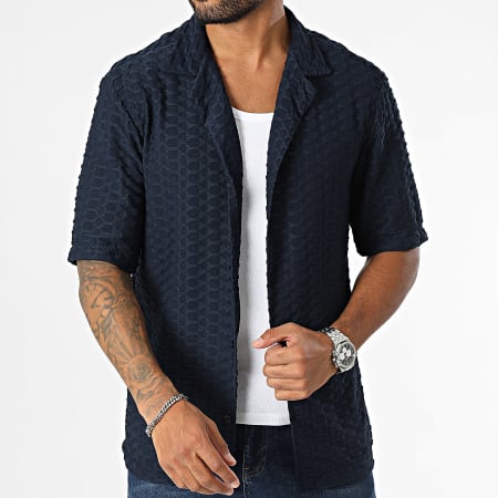 Uniplay - Camicia a maniche corte blu navy