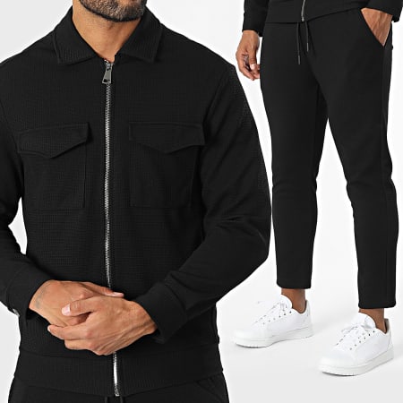 Uniplay - Ensemble Veste Zippée Et Pantalon Jogging Noir