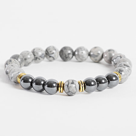 California Jewels - Pulsera Gris Dorada