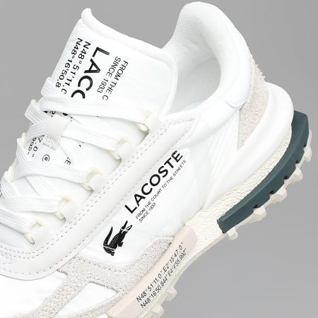 Lacoste - Zapatillas Elite Active 223 Blanco Verde Oscuro