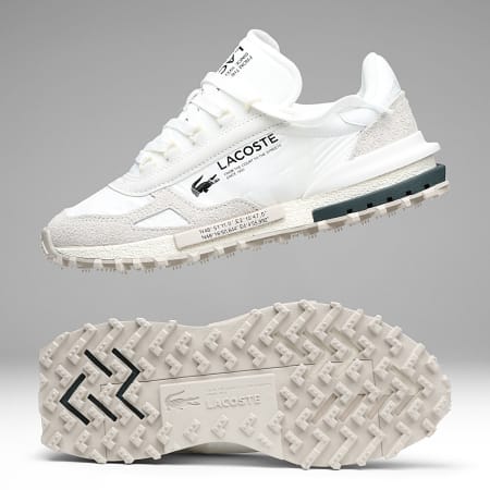 Lacoste - Zapatillas Elite Active 223 Blanco Verde Oscuro