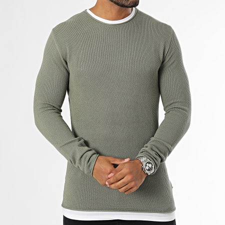 Tiffosi - Maglione girocollo Alabastro Verde Khaki