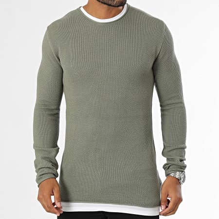 Tiffosi - Maglione girocollo Alabastro Verde Khaki