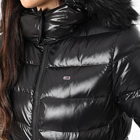 Tommy Jeans - Abrigo de plumón con capucha Tonal 9926 Negro de mujer