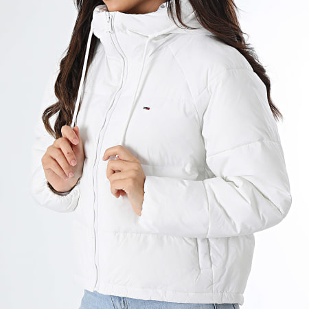 Tommy Jeans - Puffer Ext Mujer con Capucha 8841 Blanco