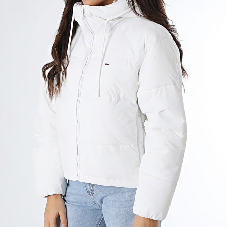 Tommy Jeans - Puffer Ext Mujer con Capucha 8841 Blanco