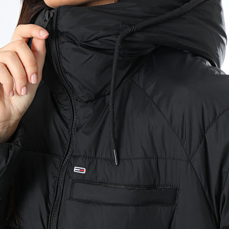 Tommy Jeans - Doudoune Capuche Femme Midi Vail 8842 Noir