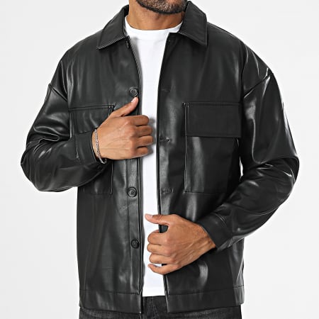 Uniplay - Veste Simili Cuir Noir