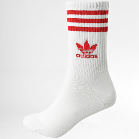 Adidas Originals - Lot De 3 Paires De Chaussettes 3Str JF6357 Blanc