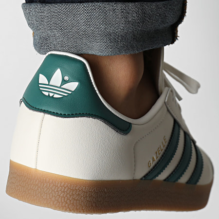 Adidas Originals - Baskets Gazelle JI0208 Cloud White Core Green Gum4