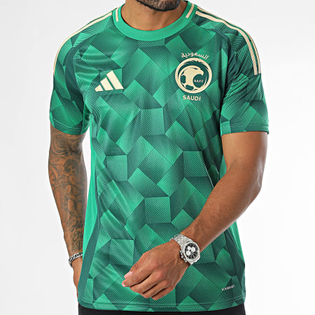 Adidas Performance - Camiseta de fútbol de Arabia Saudí IT2756 Verde Oro