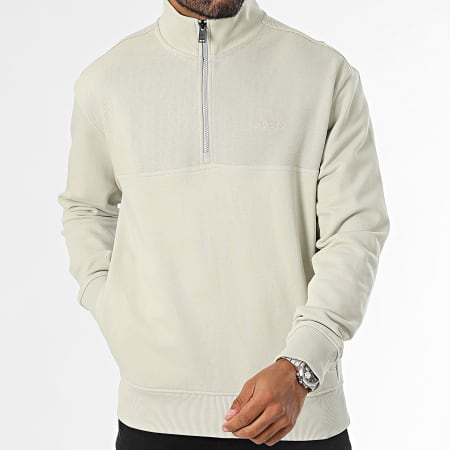 BOSS - Sweater met rits Courduroy 50528476 Beige