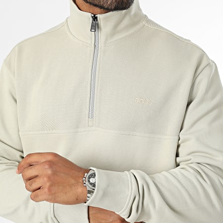 BOSS - Sweater met rits Courduroy 50528476 Beige