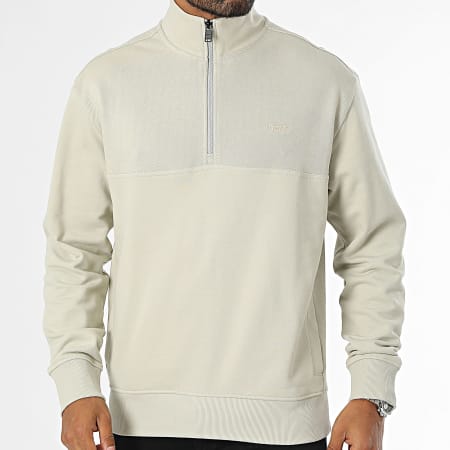 BOSS - Sudadera con cremallera Courduroy 50528476 Beige