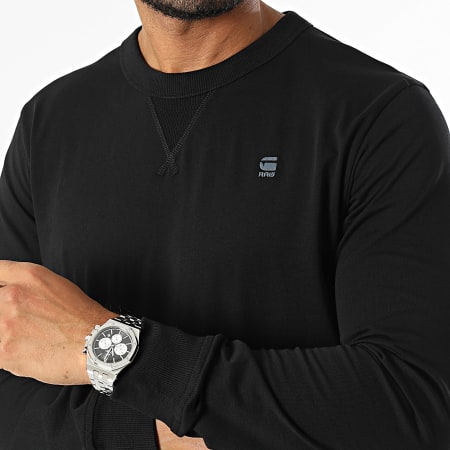 G-Star - Compact Jersey-T-shirt met lange mouwen D25076-336 Zwart