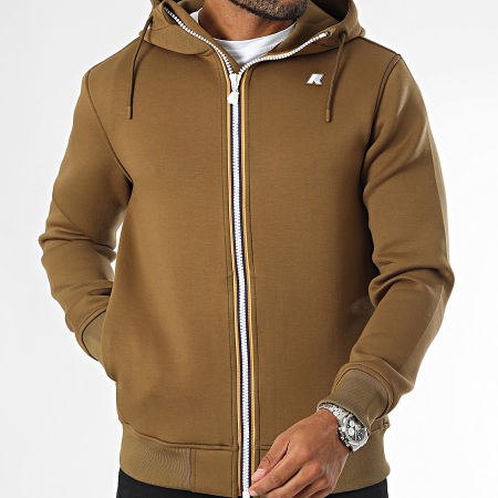 K-Way - Sweat Zippé Capuche Rainer Spacer K2141DW Marron