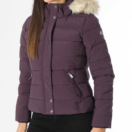 Kaporal - Edredón con capucha de piel Mibby Purple para mujer