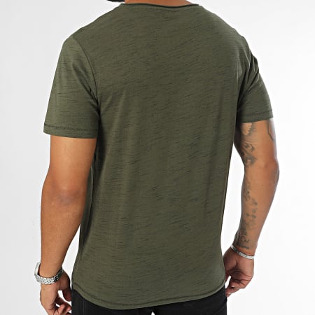 Kaporal - T-shirt con scollo a V Verde kaki