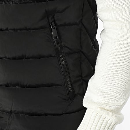 Kymaxx - Chaqueta sin mangas con capucha Negro