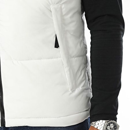 Kymaxx - Chaqueta sin mangas Blanco Negro