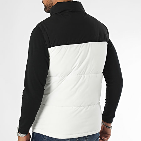 Kymaxx - Chaqueta sin mangas Blanco Negro