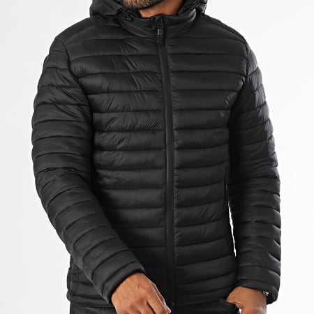 Kymaxx - Chaqueta negra con capucha